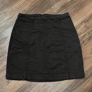 Free People Black Pencil Skirt
